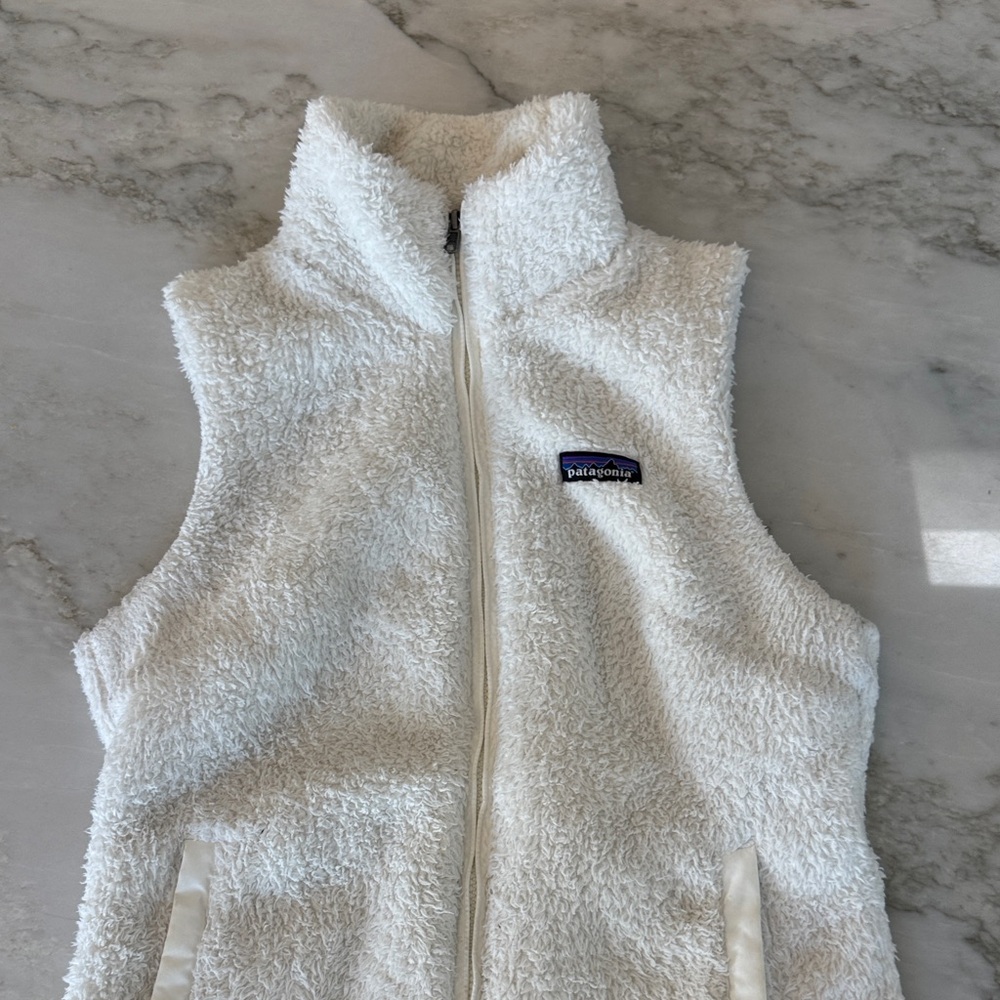 Patagonia Cream Fleece Vest